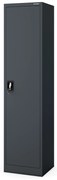Biurowa szafa metalowa na akta ALEX, 450 x 1850 x 400 mm, antracyt