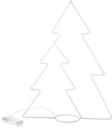 Świąteczna dekoracja świetlna choinki, 45 x 33 cm, 25 diod LED