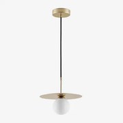 Lampa Sufitowa Wisząca Z Kryształową Kulą Jorien Złoto - Sklum