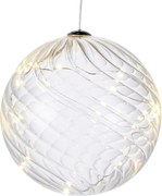 Dekoracja świetlna w kształcie bombki LED Sirius Wave Ball, ⌀ 13 cm