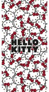 Czerwony/biały bawełniany ręcznik dziecięcy 70x140 cm Hello Kitty – Jerry Fabrics