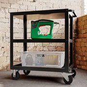 Metalowy wózek narzędziowy Hugo All Black 70x40x81,6 cm czarny