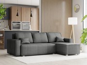Rozkładana narożna sofa SMART COSARO szara, dwustronna + 2 poduszki GRATIS