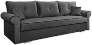 Grafitowa kanapa z pojemnikiem na pościel K9-A12