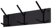 Czarny metalowy wieszak ścienny 40 cm Fusion – Spinder Design