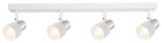 Lampa Sufitowa Cino 4xGU10 Biały + Chrom, 4 klosze