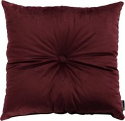 Poduszka kwadratowa Velvet z guzikiem