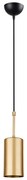 Lampa wisząca w kolorze złota Squid Lighting Geo, wys. 124 cm
