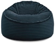 Ciemnoniebieski sztruksowy worek do siedzenia Socrate – Bobochic Paris