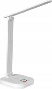 LED RGBW ściemniana lampa biurkowa z bezprzewodowym ładowaniem LED/7W/5V USB biała