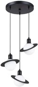 Czarna potrójna lampa wisząca nad stół - 3X A605 C6-W14