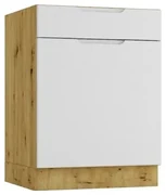 Szafka kuchenna stojąca ISABEL D60S/1 P/L szary mat/dąb artisan STOLKAR