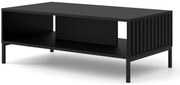 Lamelowy stolik kawowy glamour czarny mat H7-Z71