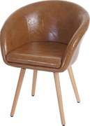 Krzesło do jadalni Vaasa T633,  sztuczna skóra, imitacja zamszu