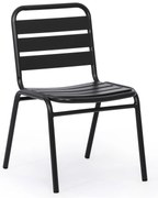 Metalowe krzesło bistro RENO, do użytku zewnętrznego, grafitowy