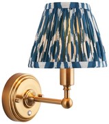 Endon 114827 - LED Ściemn. akumulatorowa naścienna lampa BURLEY LED/1,5W/5V mosiądz/niebieski