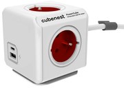 Rozgałęźnik do gniazdka 13 cm PowerCube Extended USB – Cubenest