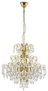 Eglo 39605 - Żyrandol na łańcuchu FENOULLET 5xE14/25W/230V złoty