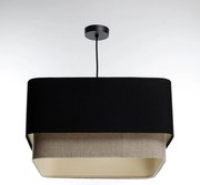 Lampa wisząca KWADRO DUO 006 51x47cm czarna/beżowa BPS KONCEPT
