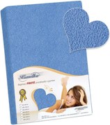 Bellatex prześcieradło frotte niebieski, 180 x 200 cm