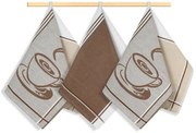 Bellatex Ściereczka kuchenna Espresso, 50 x 70 cm, zestaw 3 szt.