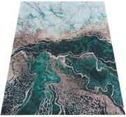 Nowoczesny zielony dywan z krótkim włosiem 80cm W6-W24