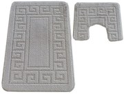 Jasnoszare chodniczki łazienkowe w nowoczesnym stylu Z5-Z28