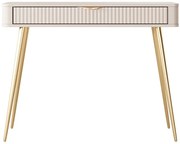 Beżowa toaletka na złotych nóżkach B3-D27