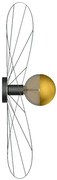 Czarny industrialny kinkiet druciany 70 cm - 4X EX602 A2-P73