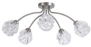 Searchlight 11525-5SN - Przysufitowy żyrandol ASTRAL 5xG9/33W/230V matowy chrom