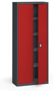 Kovona Szafa metalowa, 1950 x 800 x 400 mm, 4 półki, antracyt/czerwona