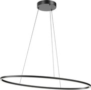 Redo 01-3339 - Ściemnialny żyrandol LED na przewodzie LEO LED/48W/230V czarny