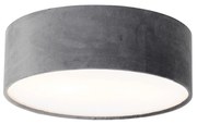 Nowoczesna lampa sufitowa szara 30 cm ze złotym wnętrzem - Drum Nowoczesny Oswietlenie wewnetrzne