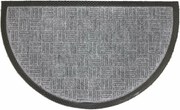 HOME ELEMENTS Wycieraczka gumowa półokrągła szary, 45 x 75 cm