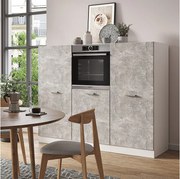 Blok kuchenny beton/biały 180x46x81.6 r-line