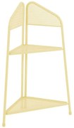 Żółta metalowa półka narożna na balkon Garden Pleasure MWH, wys. 100 cm