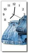 Zegar Szklany Pionowy Dżinsy kolorowy