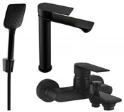 Mexen Royo R62 zestaw wannowy, czarny - 72213R62-70