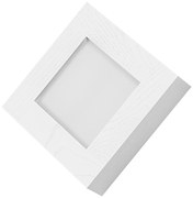 Biały Panel LED z drewna plafon 18W kinkiet lampa ścienna 20x20x5H cm