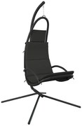 Ciemnoszary fotel podwieszany do ogrodu Z1-F04