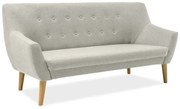 Kremowa 3-osobowa sofa AMBER