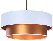 Lampa wisząca DOUBLE WHITE 40 biała/miedziana BPS KONCEPT