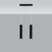 Lampa wisząca LAGOS 2 czarna SOLLUX  LIGHTING