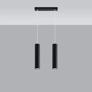 Lampa wisząca LAGOS 2 czarna SOLLUX  LIGHTING