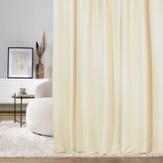 Zasłona na taśmie marszczącej kremowa aksamitna 140 x 280 cm 1 szt.