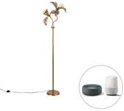 Inteligentna lampa podłogowa złota 2-punktowa z Wifi G95 - Botanica Rustykalny / Vintage Oswietlenie wewnetrzne