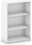 Regał biurowy MIRELLI, 800 x 400 x 1200 mm, biały