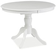 Stół OLIVIA 106(141)x106 biały rozkładany SIGNAL