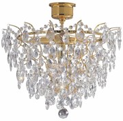 Żyrandol w kolorze złota Markslöjd Rosendal Luxy, ø 48 cm