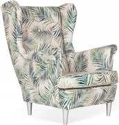 Fotel Uszak WYGODNY biblioteka restauracja liście